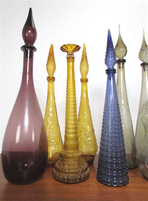 mid century carafe|mid century modern decanters.